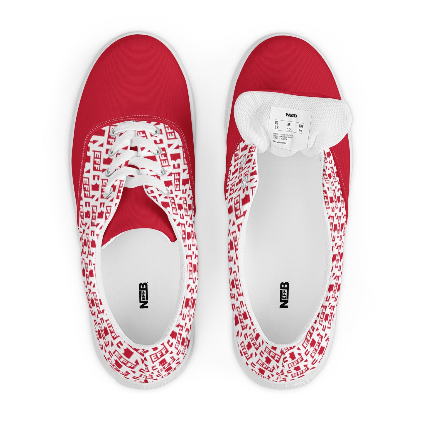 Men’s lace-up canvas shoes