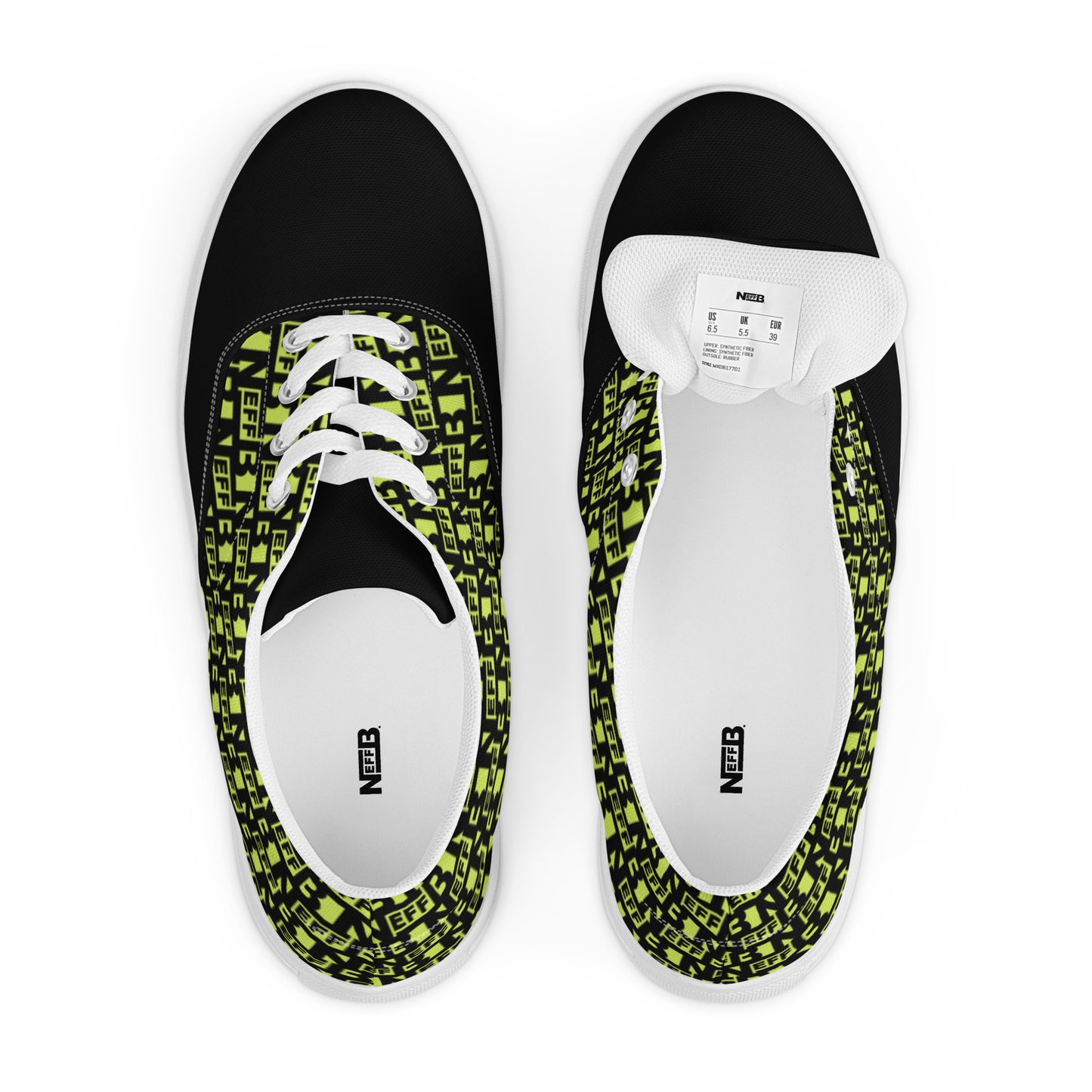 Men’s lace-up canvas shoes