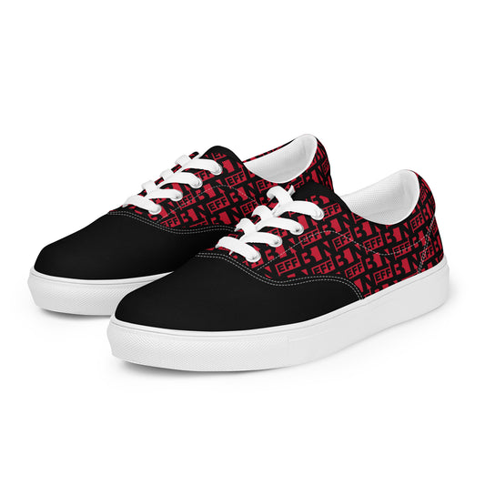 Men’s lace-up canvas shoes